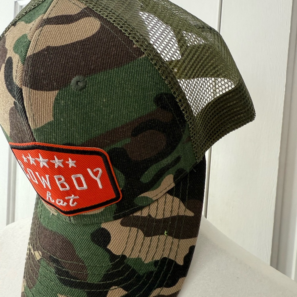 Camouflage Cowboy Trucker Hat - Picture 3 of 5
